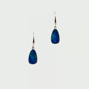 14K Y/G Doublet Opal Earrings 5.00cts